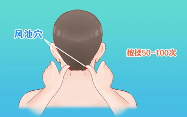 風池穴按摩 風池穴按摩